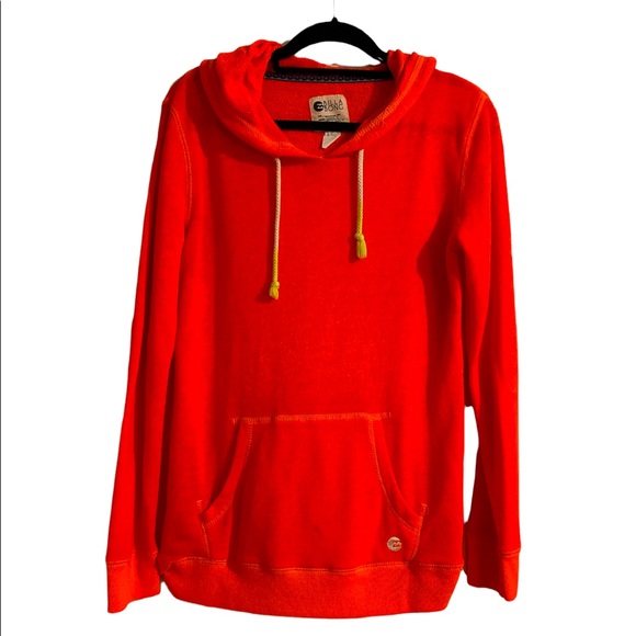 Thin florescent orange hoodie - Picture 1 of 4